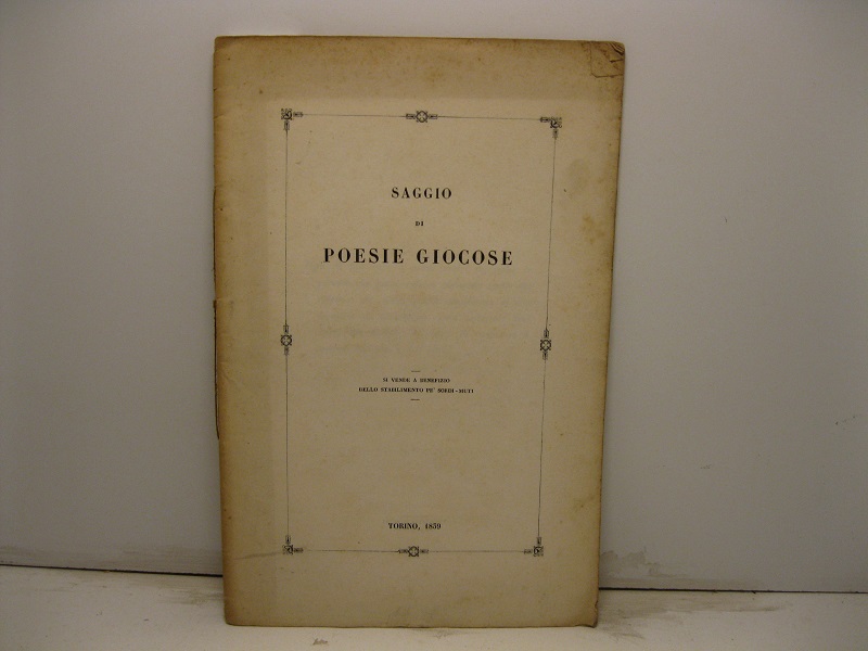 Saggio di poesie giocose